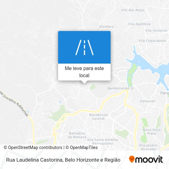 Rua Laudelina Castorina mapa