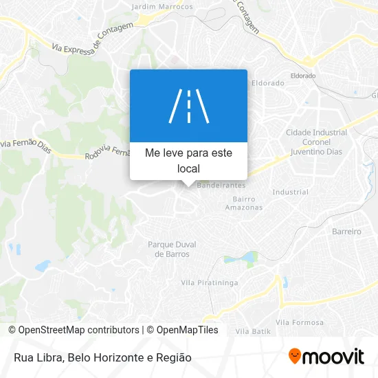 Rua Libra mapa