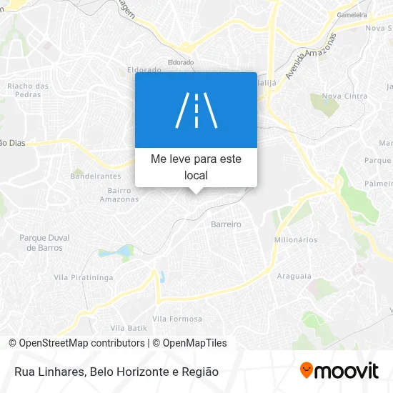 Rua Linhares mapa