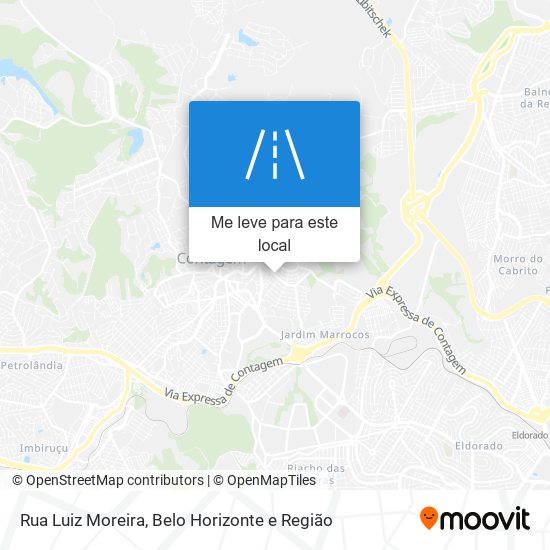Rua Luiz Moreira mapa