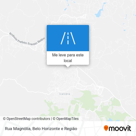 Rua Magnólia mapa
