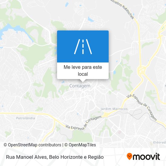 Rua Manoel Alves mapa
