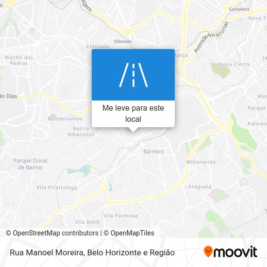 Rua Manoel Moreira mapa