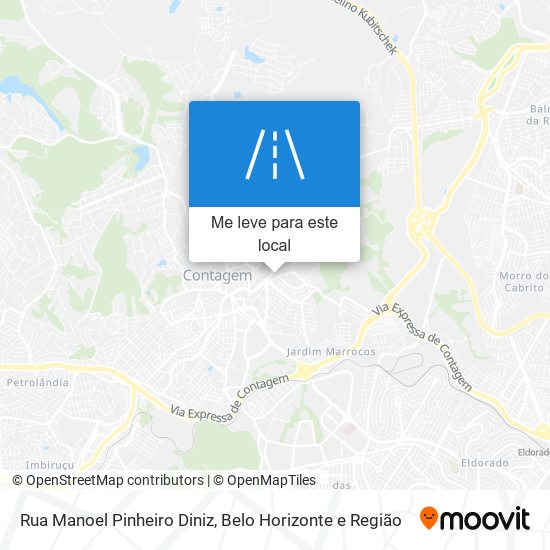 Rua Manoel Pinheiro Diniz mapa