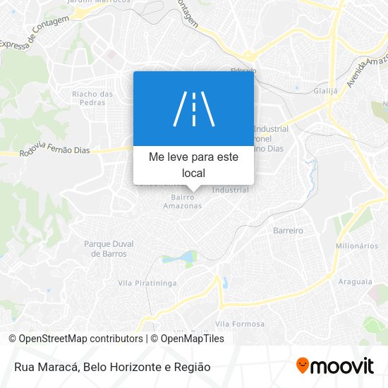 Rua Maracá mapa