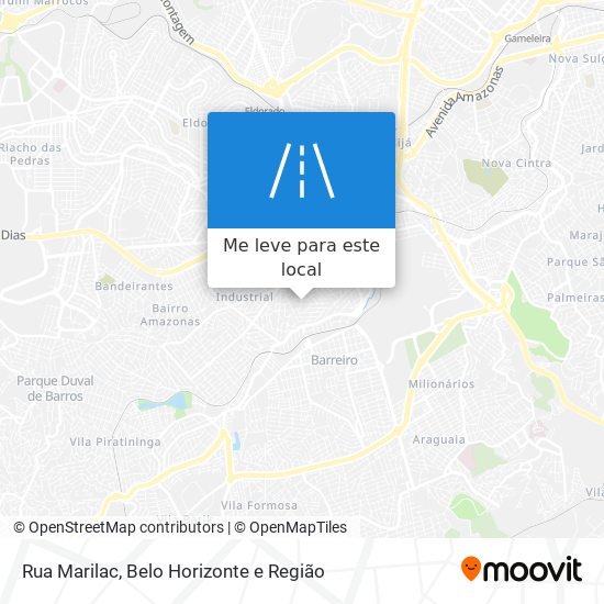 Rua Marilac mapa