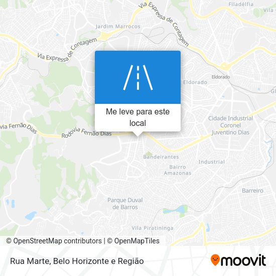 Rua Marte mapa