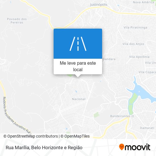 Rua Marília mapa