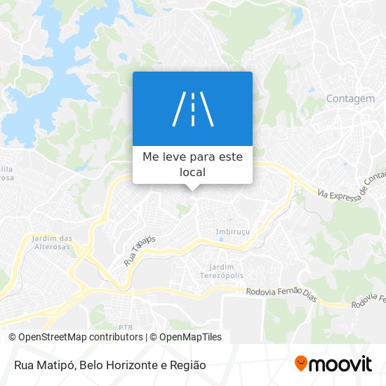 Rua Matipó mapa