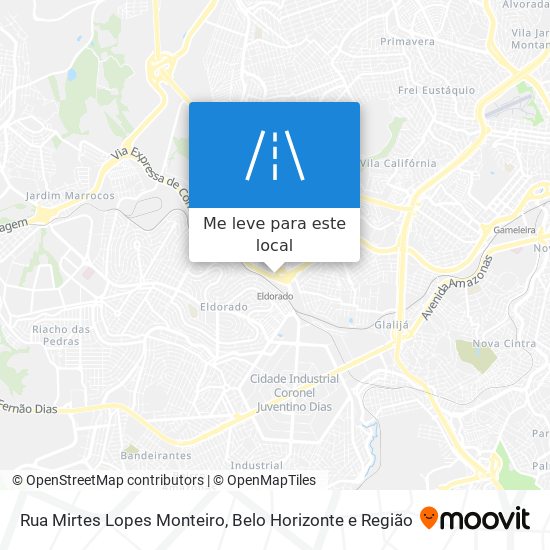 Rua Mirtes Lopes Monteiro mapa