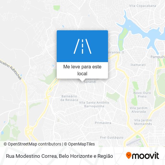 Rua Modestino Correa mapa