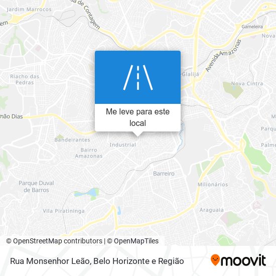 Rua Monsenhor Leão mapa