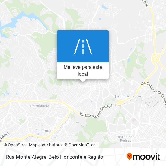 Rua Monte Alegre mapa