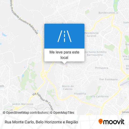 Rua Monte Carlo mapa