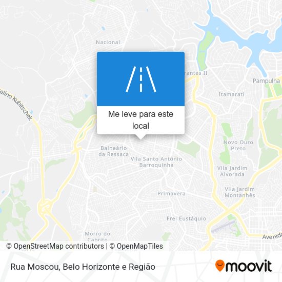 Rua Moscou mapa