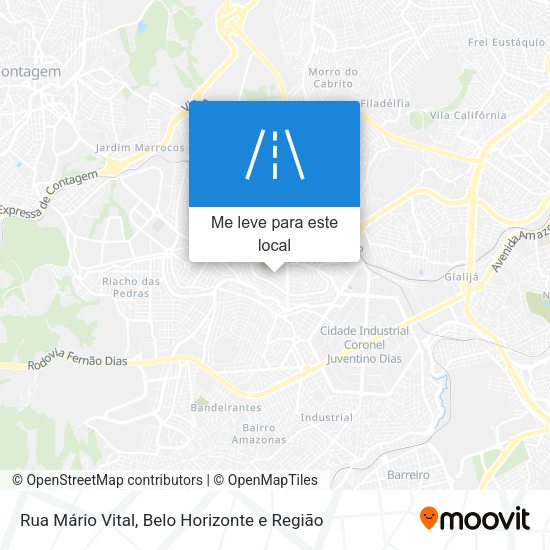 Rua Mário Vital mapa