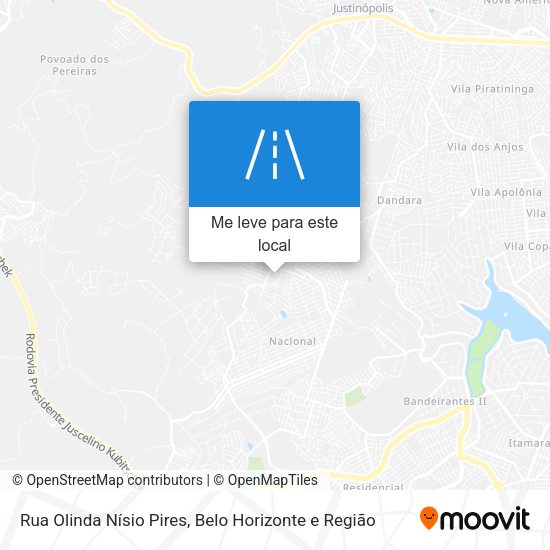 Rua Olinda Nísio Pires mapa