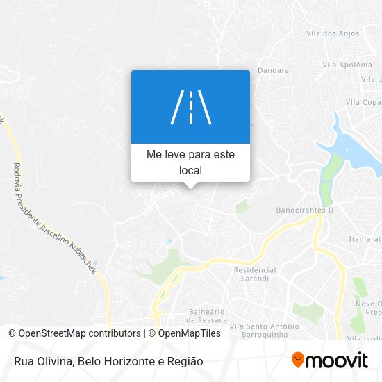 Rua Olivina mapa
