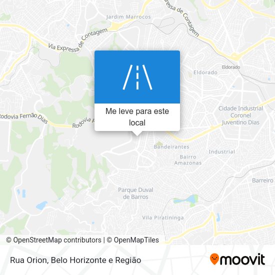 Rua Orion mapa