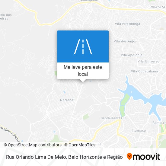 Rua Orlando Lima De Melo mapa