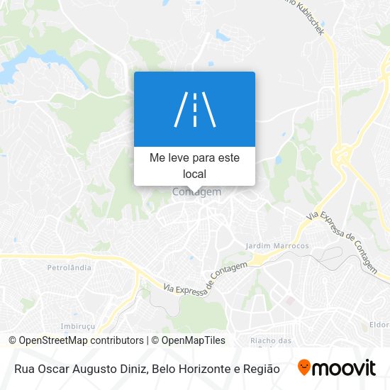 Rua Oscar Augusto Diniz mapa