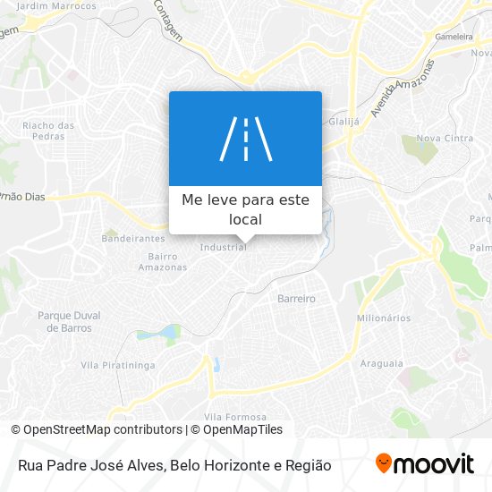 Rua Padre José Alves mapa