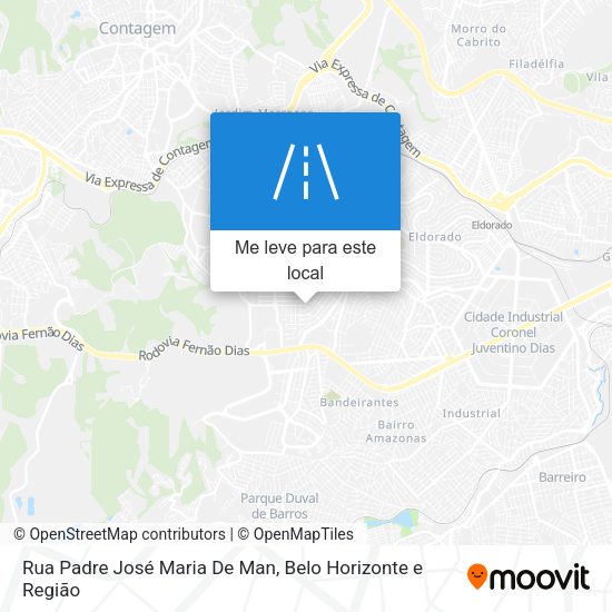 Rua Padre José Maria De Man mapa