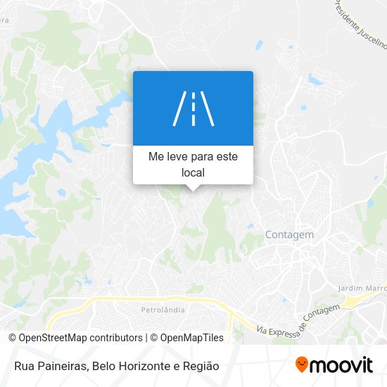 Rua Paineiras mapa