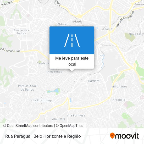 Rua Paraguai mapa