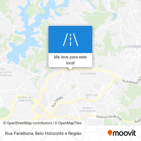 Rua Paraibuna mapa