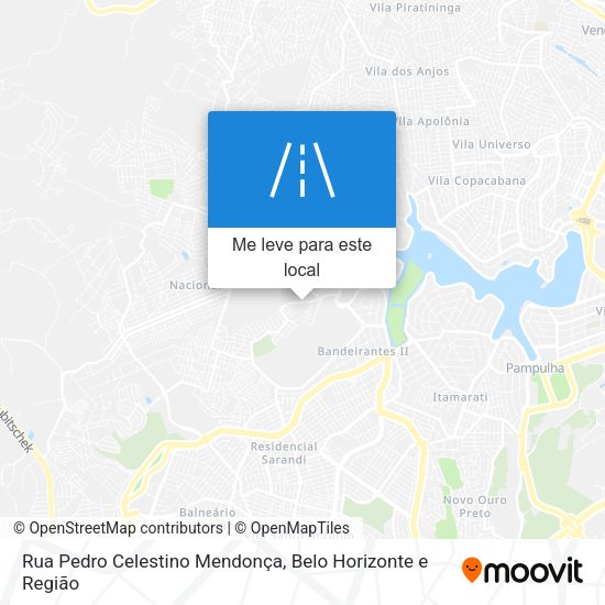 Rua Pedro Celestino Mendonça mapa