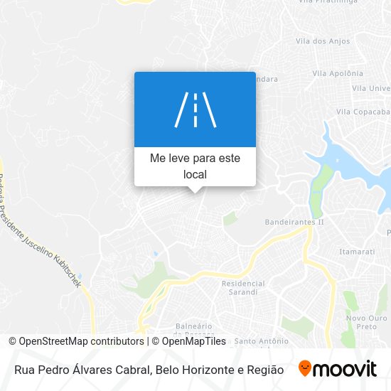Rua Pedro Álvares Cabral mapa