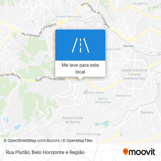 Rua Plutão mapa