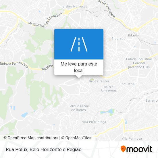 Rua Polux mapa