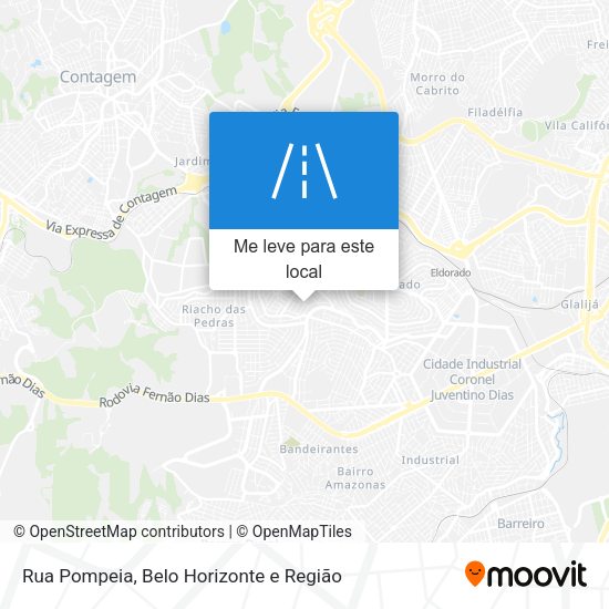 Rua Pompeia mapa