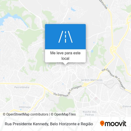 Rua Presidente Kennedy mapa