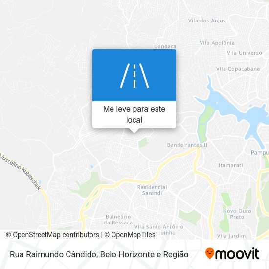 Rua Raimundo Cândido mapa