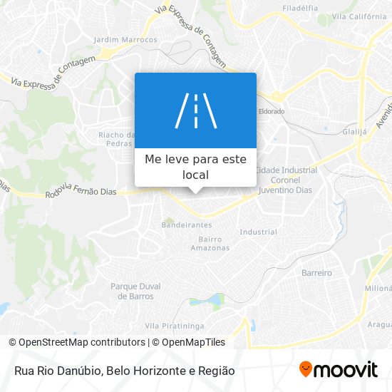 Rua Rio Danúbio mapa