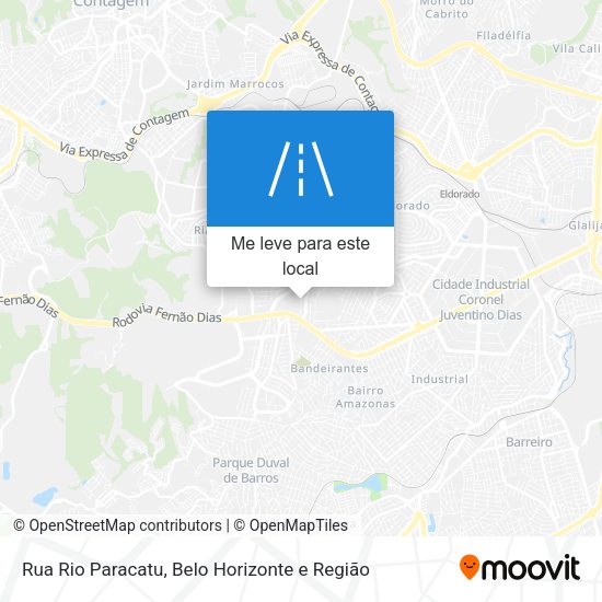 Rua Rio Paracatu mapa