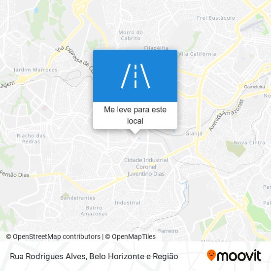 Rua Rodrigues Alves mapa