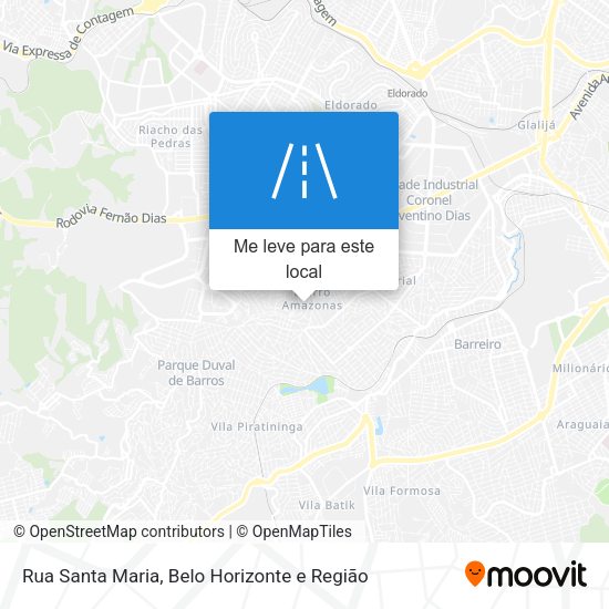 Rua Santa Maria mapa