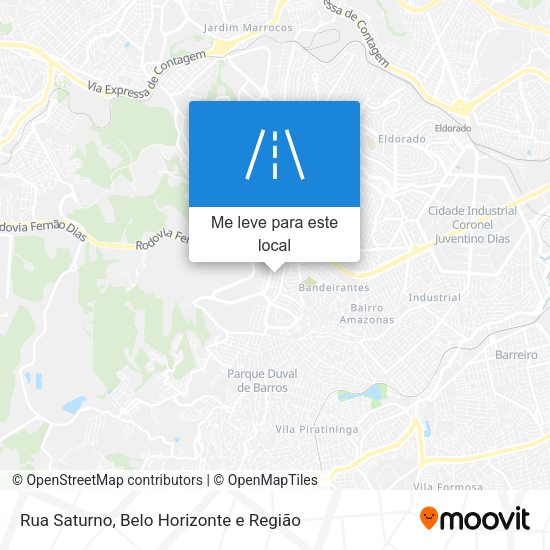 Rua Saturno mapa