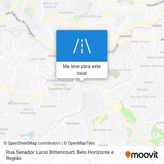 Rua Senador Lúcio Bittencourt mapa