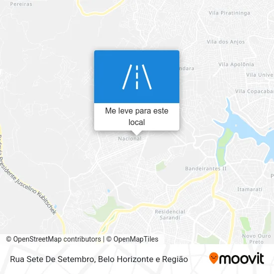 Rua Sete De Setembro mapa