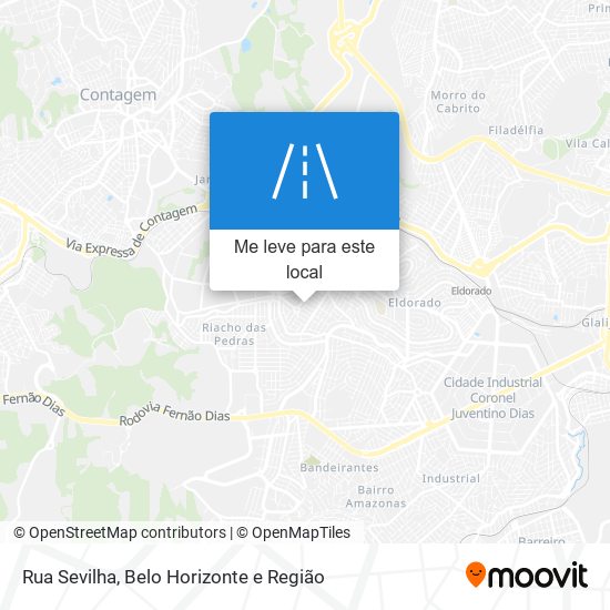 Rua Sevilha mapa