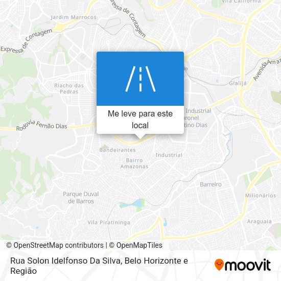 Rua Solon Idelfonso Da Silva mapa