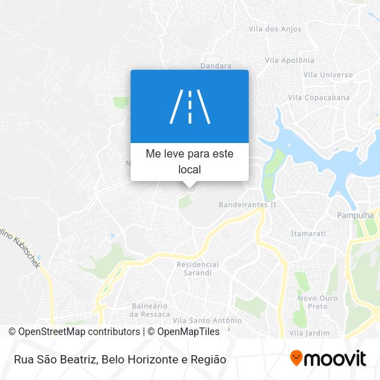 Rua São Beatriz mapa