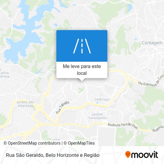 Rua São Geraldo mapa