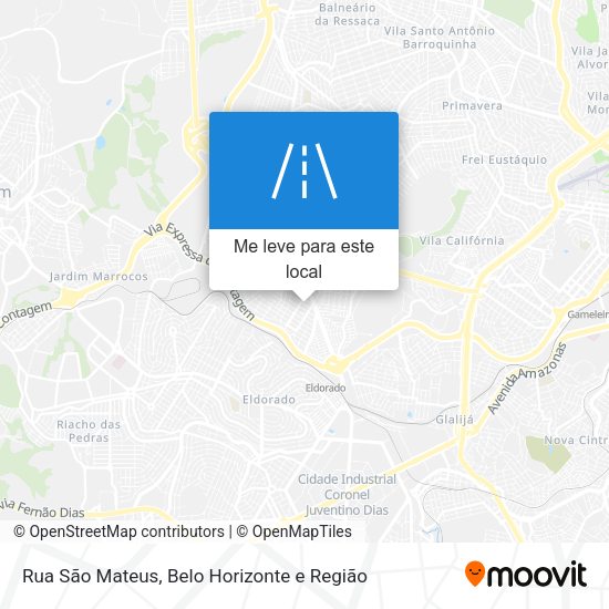 Rua São Mateus mapa
