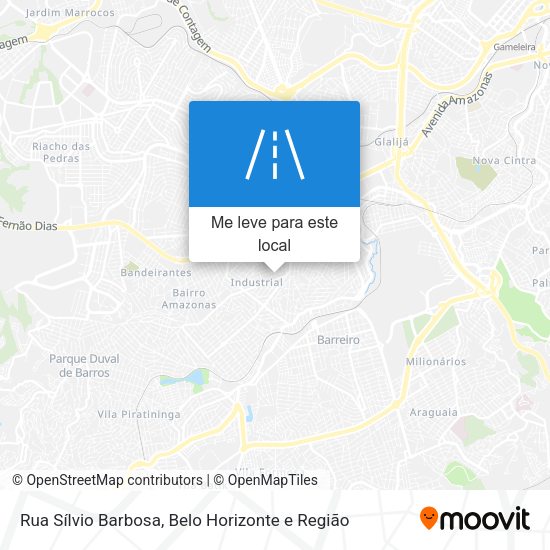 Rua Sílvio Barbosa mapa